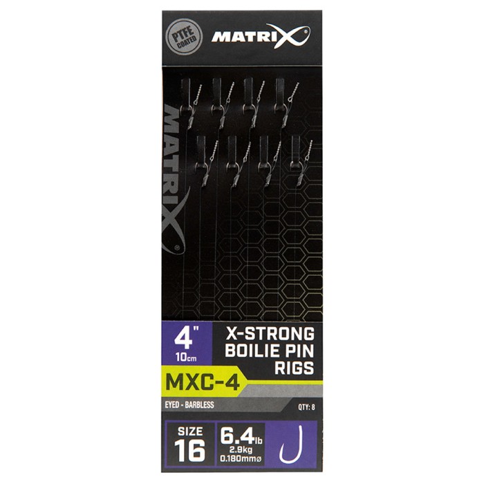 Matrix MXC-4 X-Strong Boilie Pin Fishing Rig Size 16