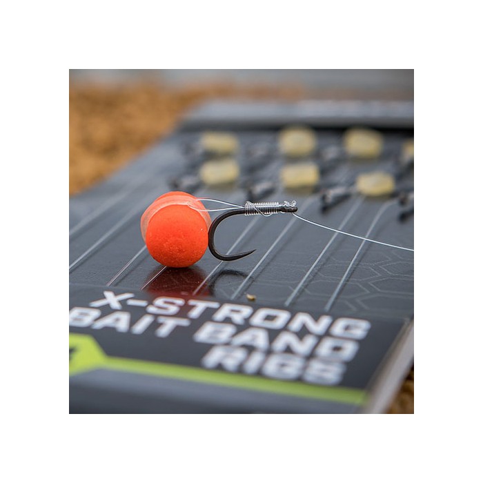 Matrix MXC-4 Eyed Barbless X-Strong Bait Band Rigs 10cm 2
