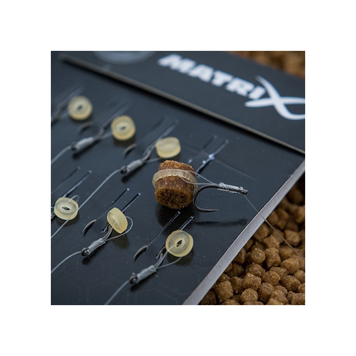 Matrix MXC-4 Eyed Barbless X-Strong Bait Band Rigs 10cm 5
