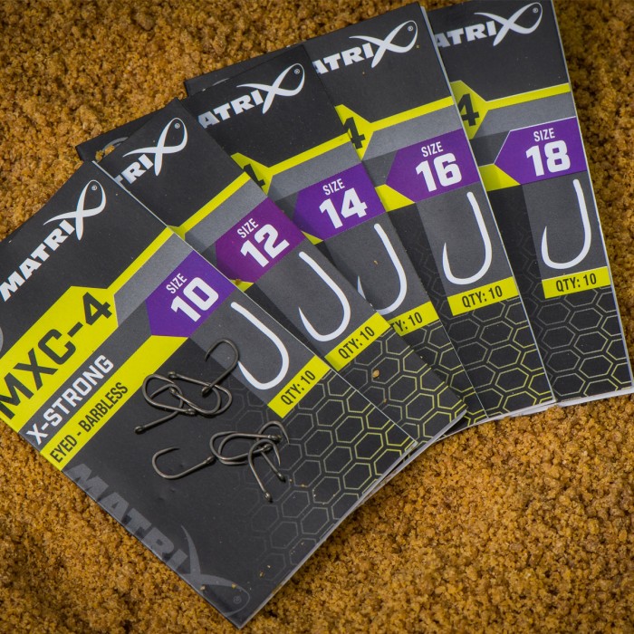 Matrix MXC-4 X-Strong Eyed Barbless Hooks 2