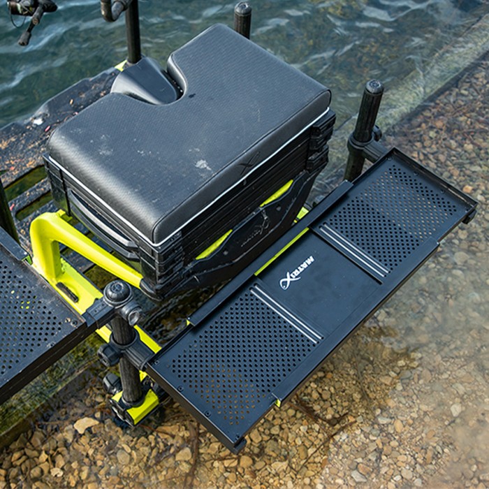 Matrix Slim Extending Side Tray In Use 3