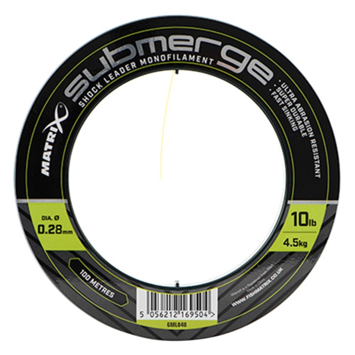 Matrix Submerge Shock Leader Fishing Monofilament 10lb