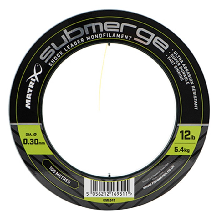Matrix Submerge Shock Leader Fishing Monofilament 12lb