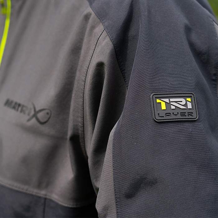 Matrix Tri-Layer Fishing Jacket 25K Logo Detail 3