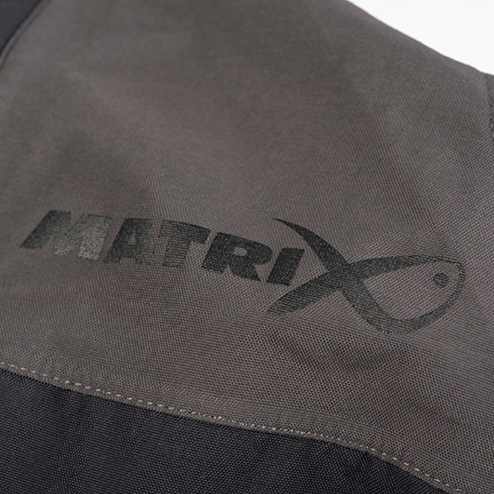 Matrix Tri-Layer Fishing Salopettes 25K Close Up Logo Detail 2