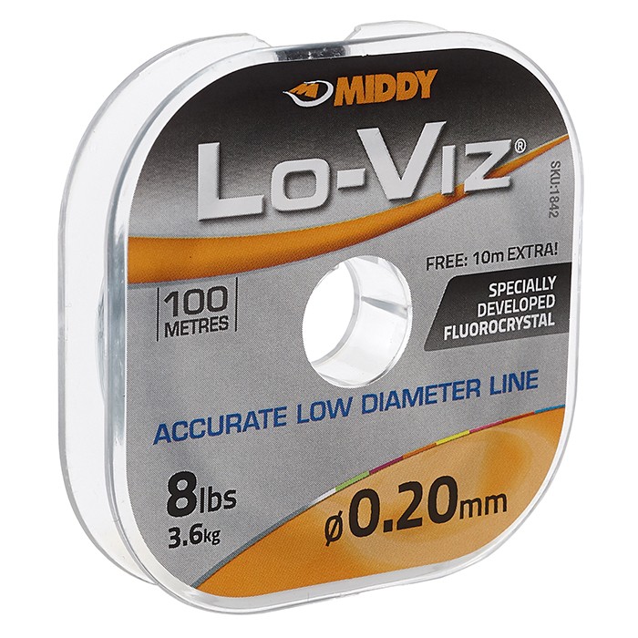 Middy Lo-Viz Fluorocrystal Line 100m 8