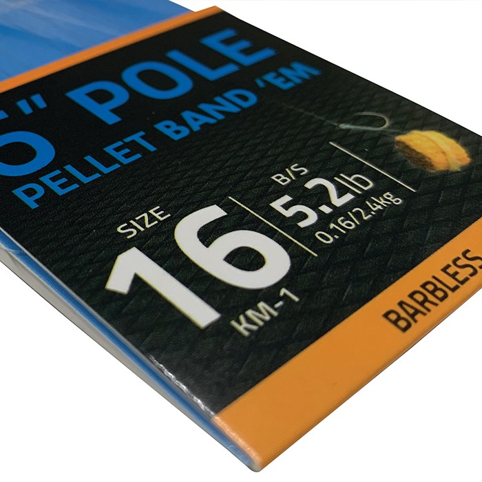 Middy Pole Pellet Band'Em Barbless Hair Rig Close Up