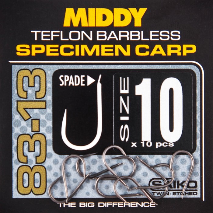 Middy T83-13 Match Barbless Specimen Hooks