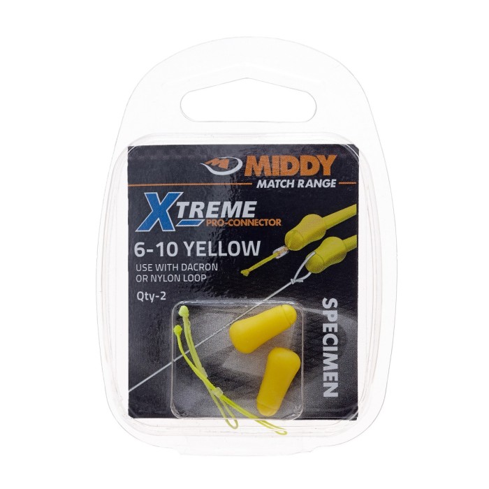 Middy Xtreme Fishing Pro-Connectors 6-10 Yellow