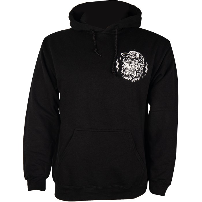 Monkey Climber Ape Hoodie Black Front