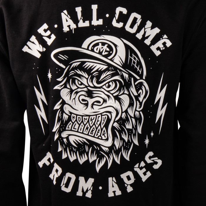 Monkey Climber Ape Hoodie Black 7