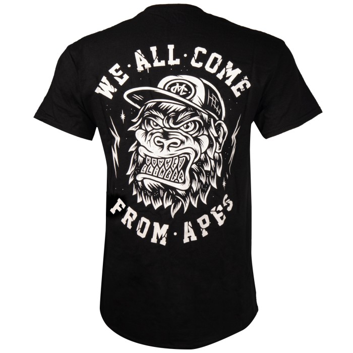 Monkey Climber Ape T-Shirt Black Back