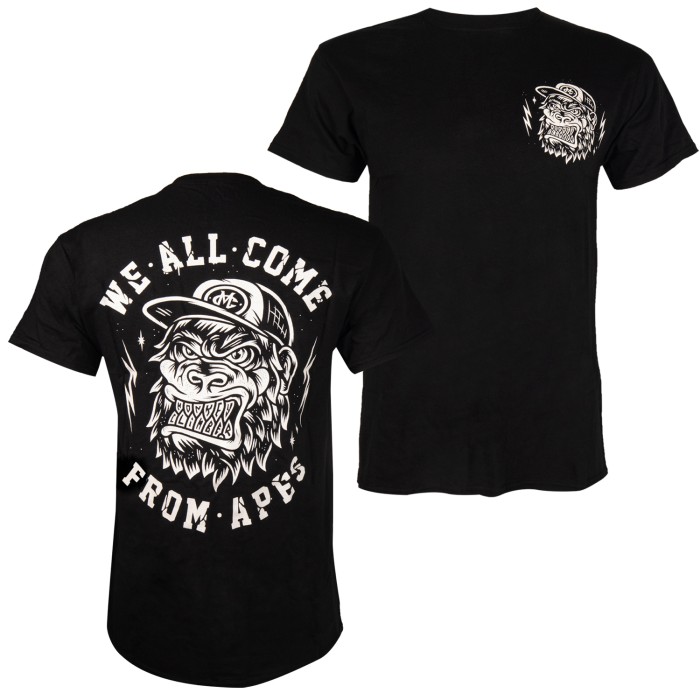 Monkey Climber Ape T-Shirt Black 