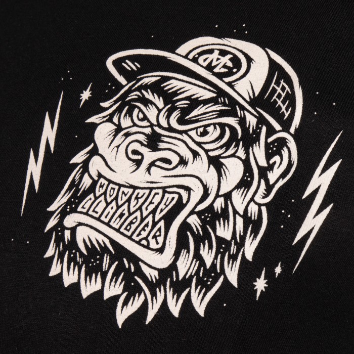 Monkey Climber Ape T-Shirt Black 5