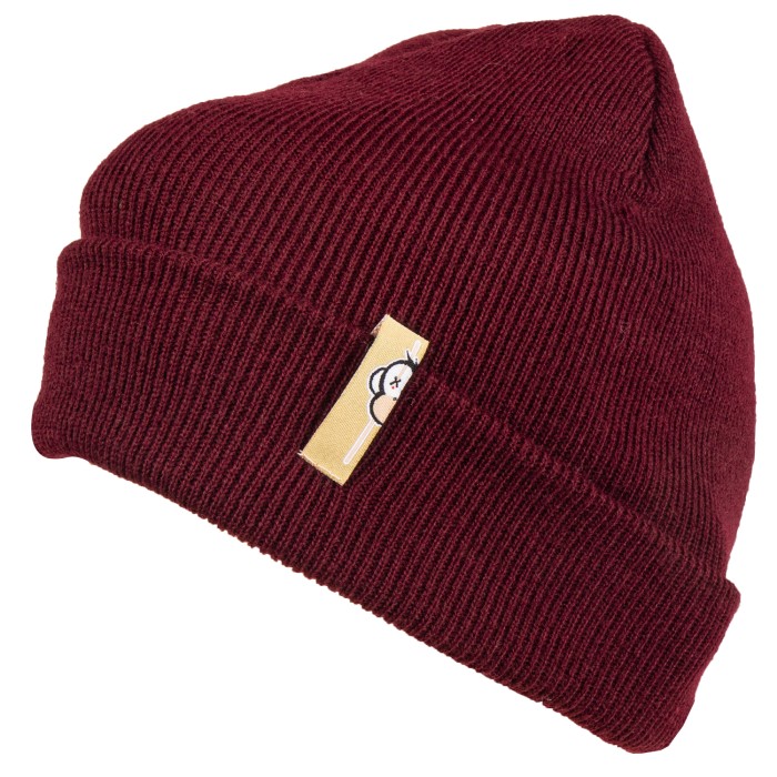 Monkey Climber Logo Beanie Burgundy 