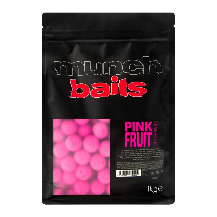 Munch Baits Pink Fruit Boilies 18mm