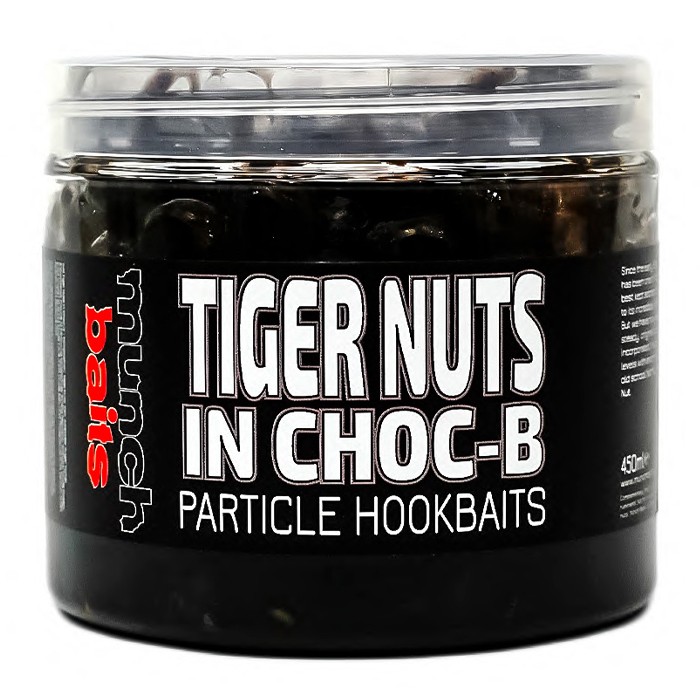 Munch Baits Tiger Nuts in Choc-B Particle Fishing Hookbait 450ml