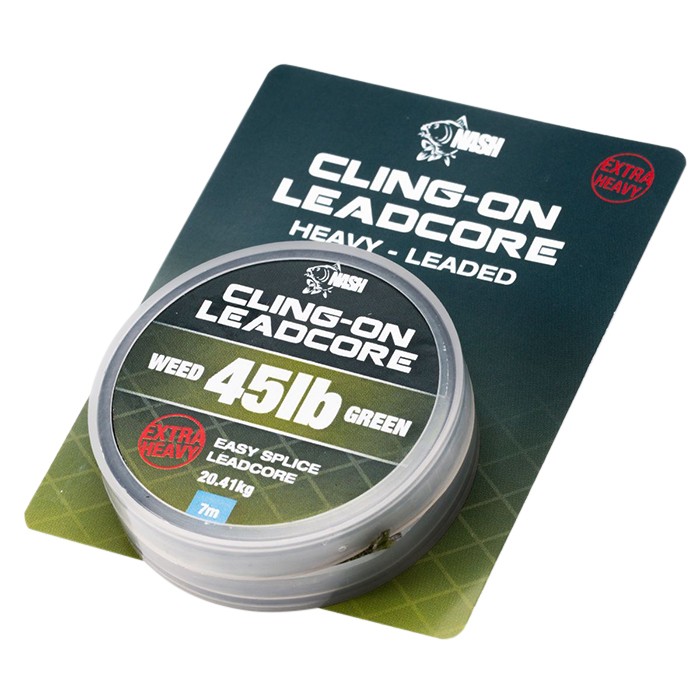 Nash 45lb Cling-On Fishing Leadcore Weed Green