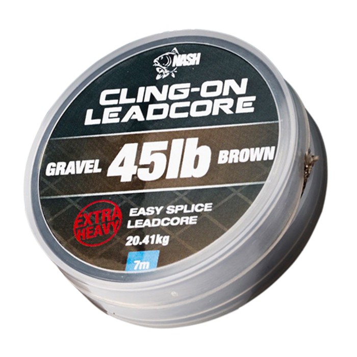 Nash 45lb Cling-On Fishing Leadcore Gravel Brown