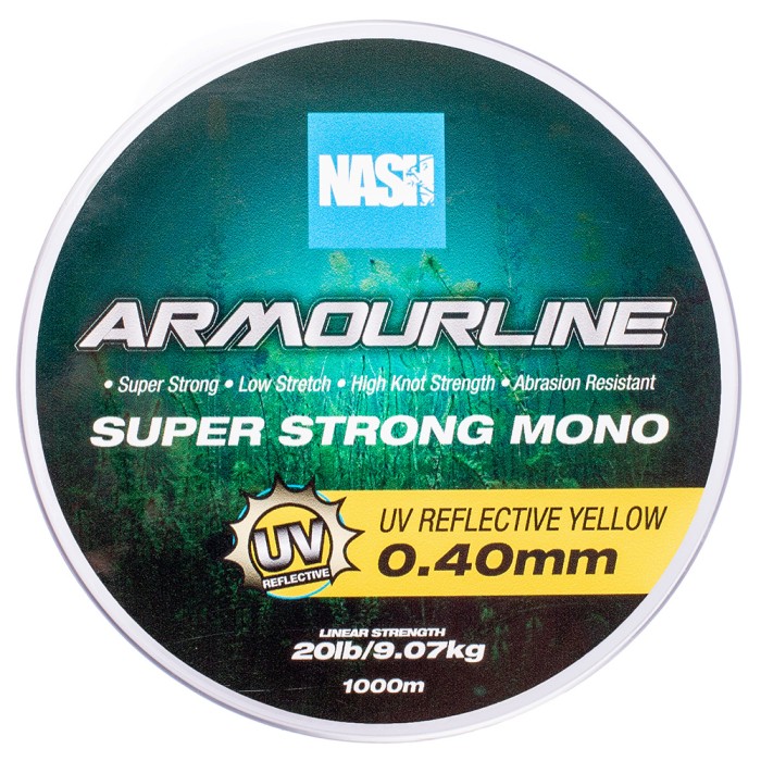 Nash Armourline Super Strong UV Yellow Mono 1000m 0.40mm