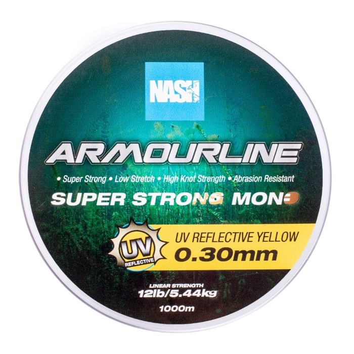 Nash Armourline Super Strong UV Yellow Mono 1000m