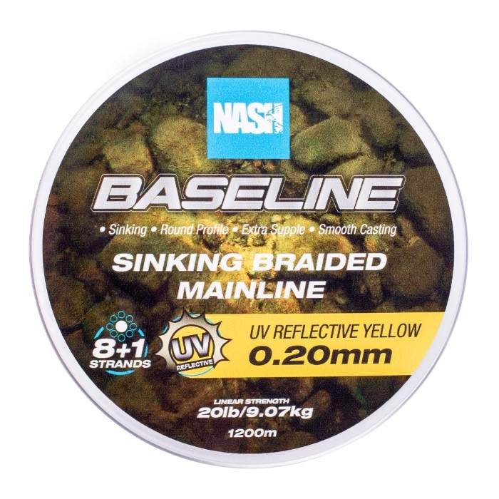Nash Baseline UV Yellow Sinking Braid