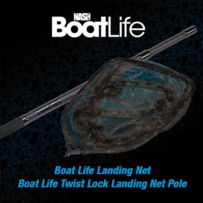 Nash Boat Life Net & Pole Bundle Top Fishing Gear