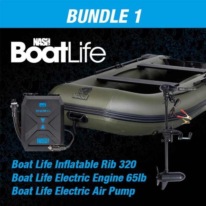 Nash Boat Life Inflatable RIB 320 Bundle - UK Only