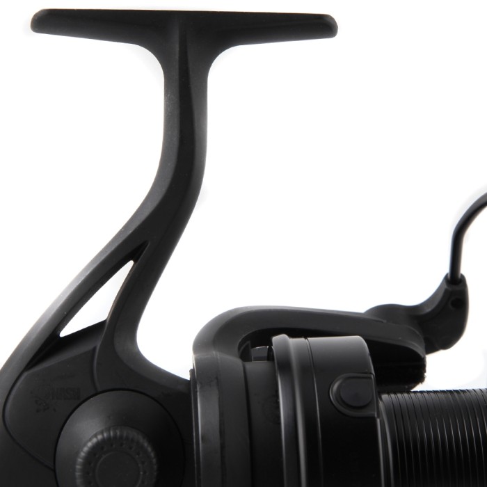 Nash BP-10 Black Fast Drag Big Pit Reel Close Up 2