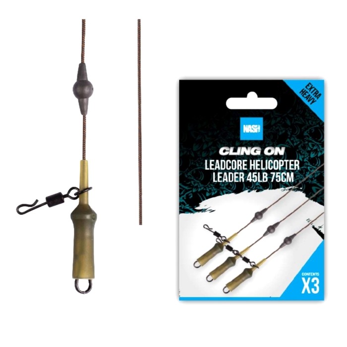 Nash Cling On Leadcore Helicopter Leader 75cm