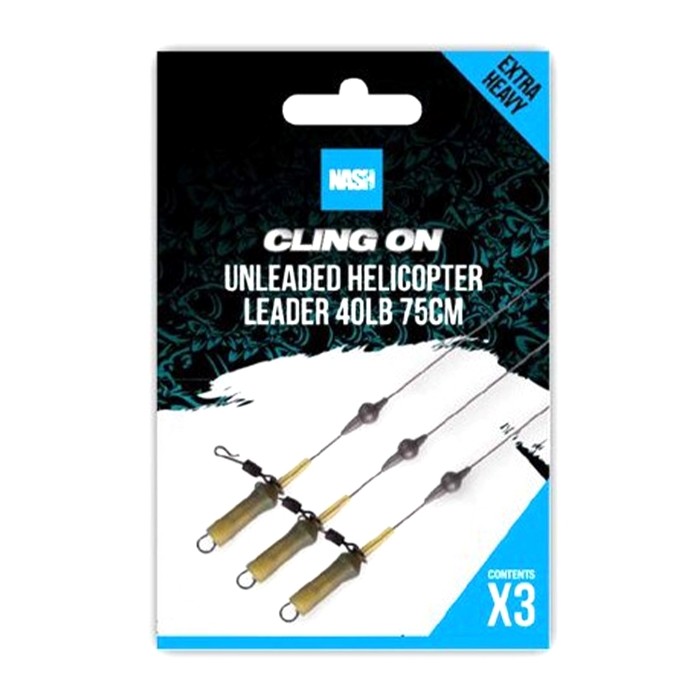 Nash Cling On Unleaded Helicopter Leader 75cm