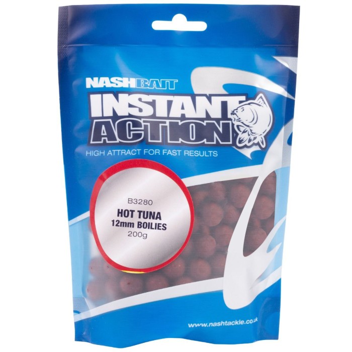Nash Instant Action Hot Tuna Boilies 12mm