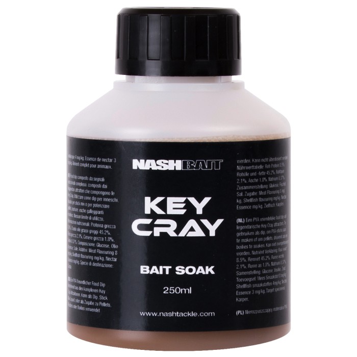 Nash Key Cray Liquid Bait Soak 250ml