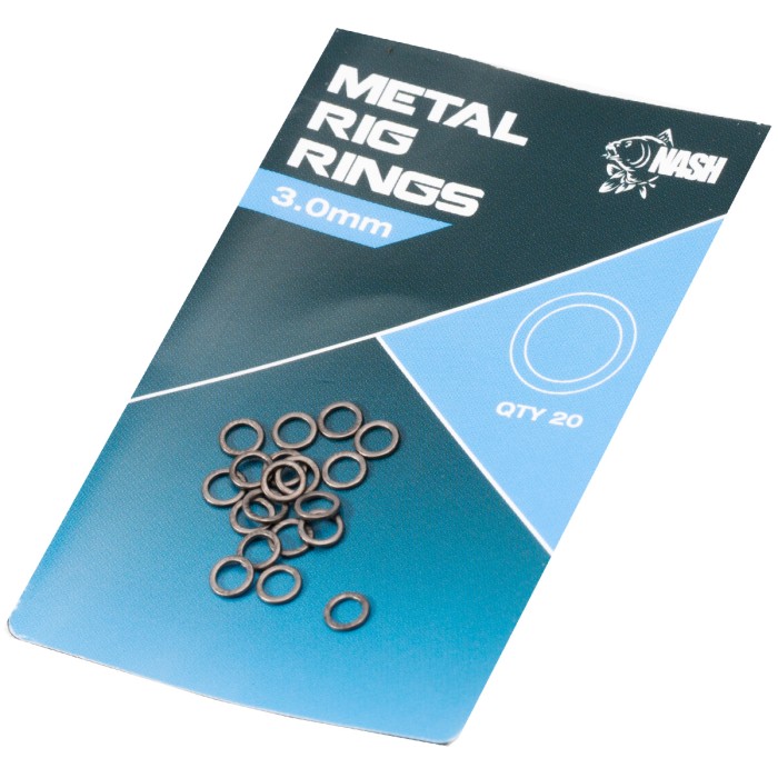 Nash Metal Fishing Rig Rings 3.0mm