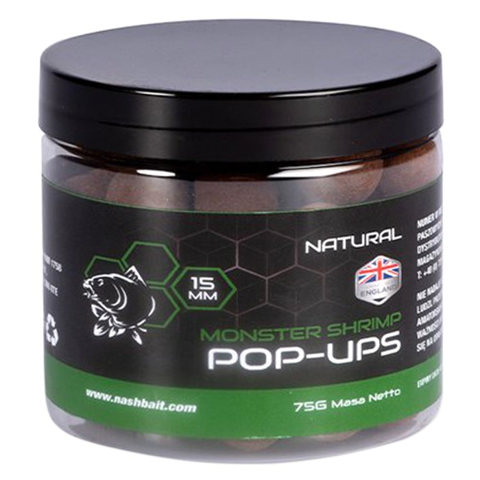 Nash Monster Shrimp Pop Ups Natural 75g