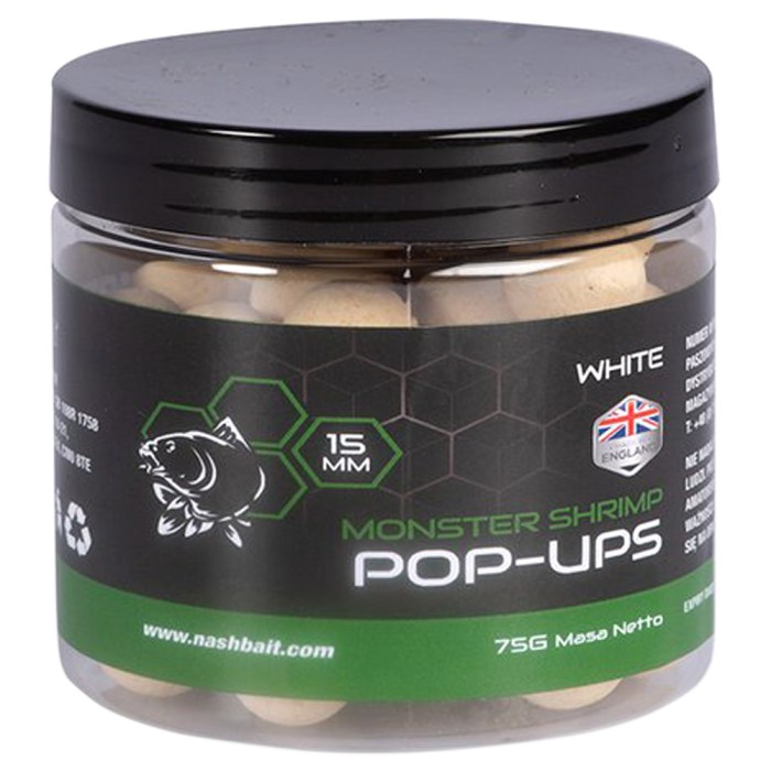 Nash Monster Shrimp Pop Ups White 75g