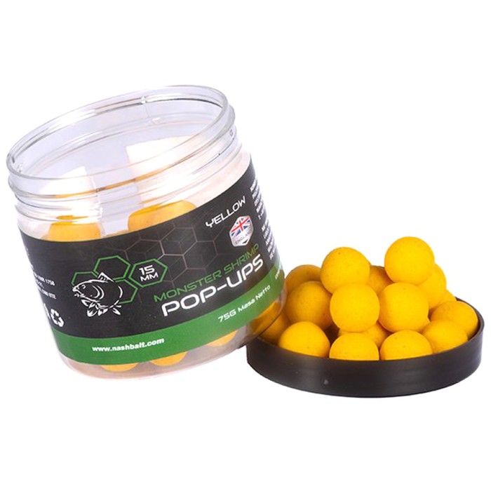 Nash Monster Shrimp Pop Ups Yellow 75g 1
