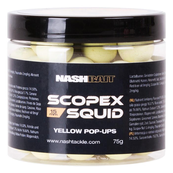Nash Scopex Squid Airball Pop Ups Yellow 1