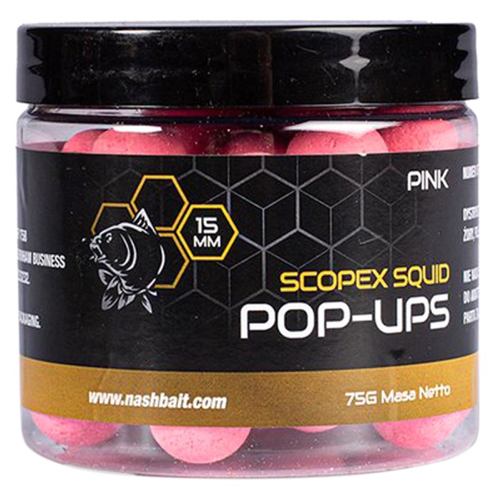 Nash Scopex Squid Pop Ups Pink 75g