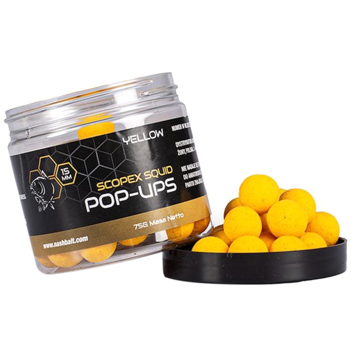 Nash Scopex Squid Pop Ups Yellow 75g 1
