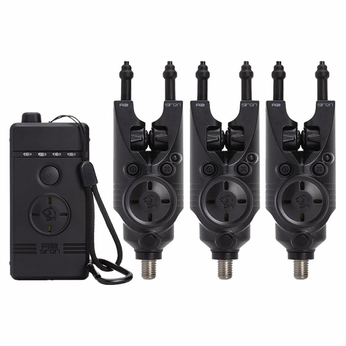 Nash Siren R2 3-Rod Fishing Bite Alarm Presentation Set