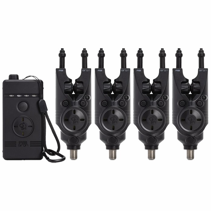 Nash Siren R2 4-Rod Fishing Bite Alarm Presentation Set