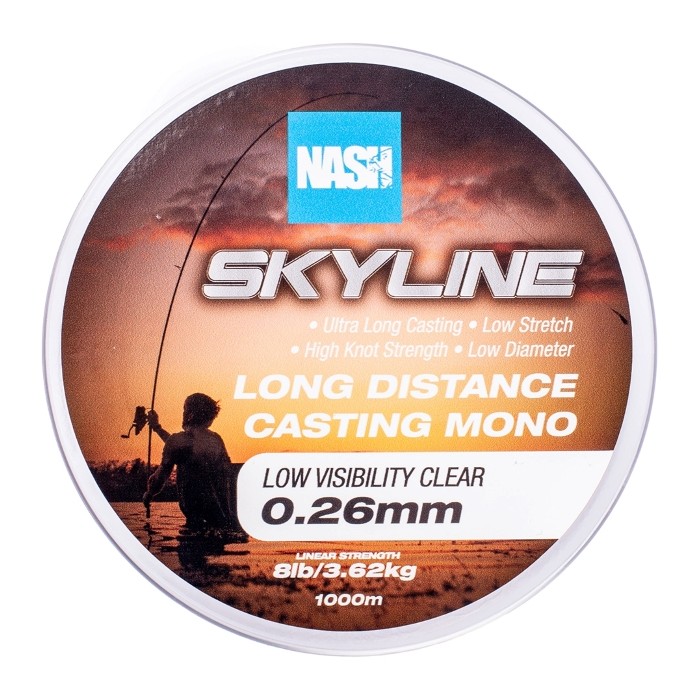 Nash Skyline Low Visibility Clear Mono 1000m 0.26mm