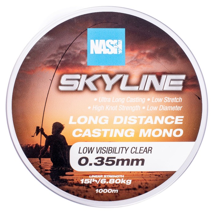 Nash Skyline Low Visibility Clear Mono 1000m 0.35mm