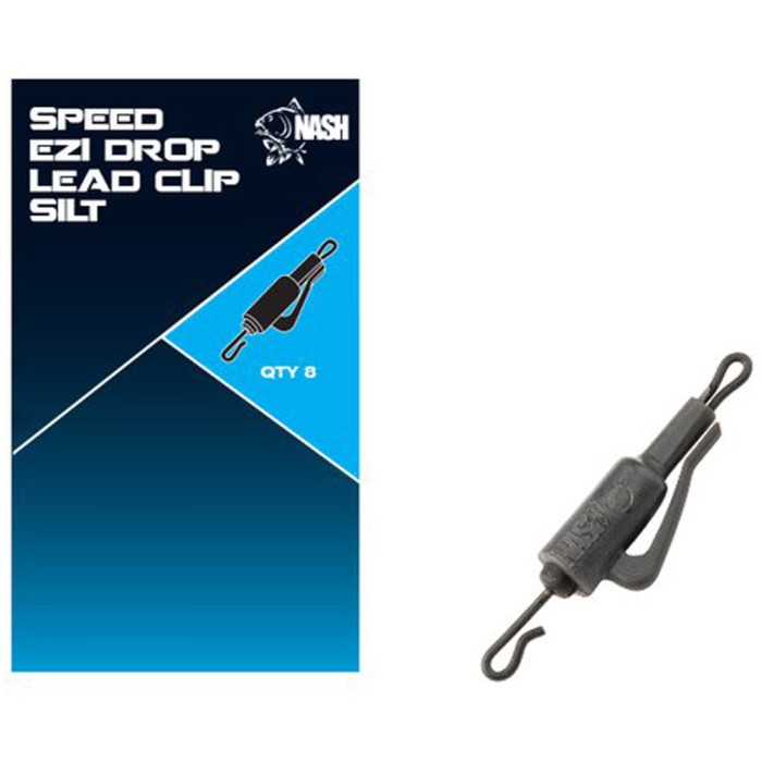 Nash Speed Ezi Drop Fishing Lead Clip Dark Silt 1