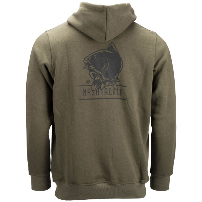 Nash Tackle Green Fishing Hoodie Back