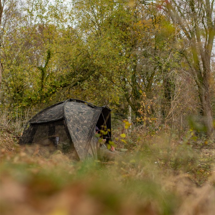 Nash Titan Fishing Hide XL Camo Pro In Use 1