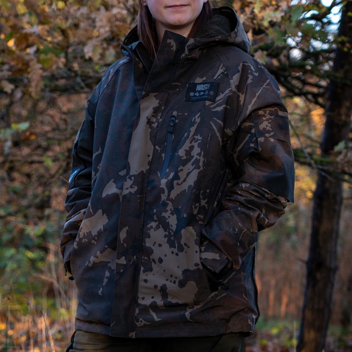 Nash ZT Helluva 3 In 1 Waterproof Jacket Camo In Use 4