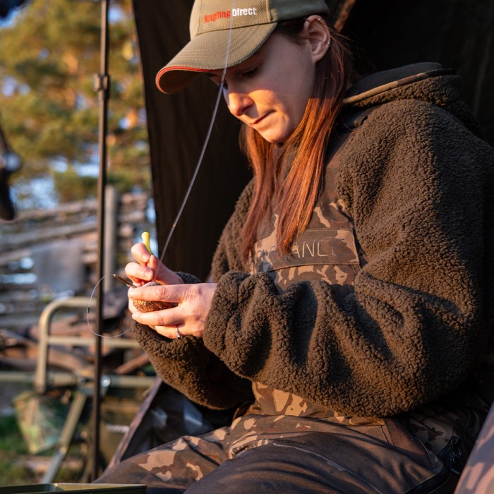 Nash ZT Helluva 3 In 1 Waterproof Jacket Camo In Use 9