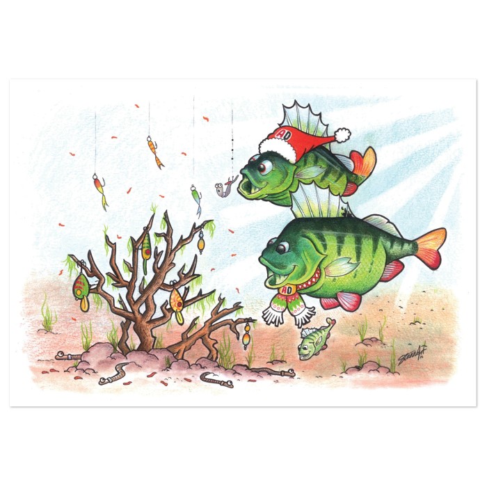 AD Festive Perch Christmas Card